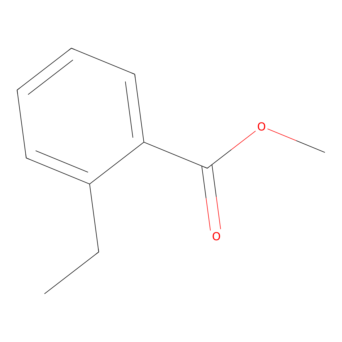 Methyl 2-ethylbenzoate molecular structure, CAS 50604-01-8