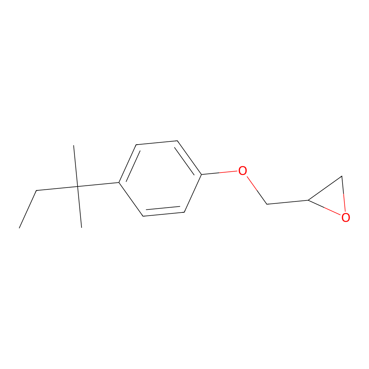 2-[[4-(2-Methylbutan-2-yl)phenoxy]methyl]oxirane molecular structure, CAS 50605-34-0