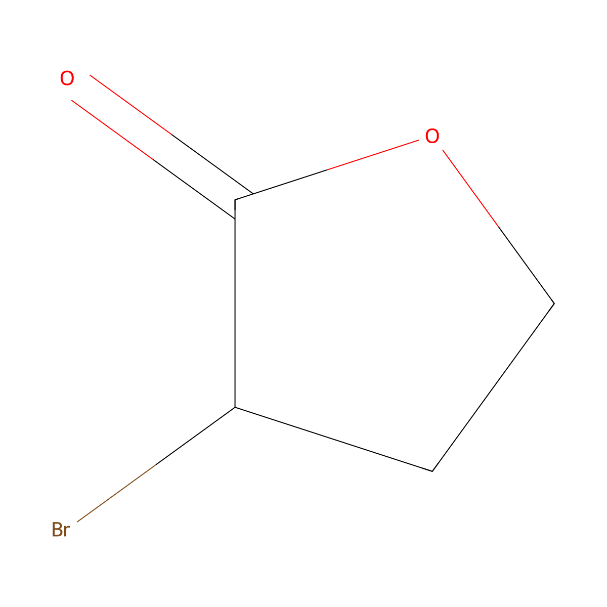 2(3H)-Furanone, 3-bromodihydro- molecular structure, CAS 5061-21-2