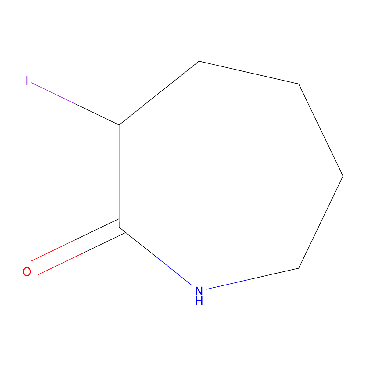 3-Iodoazepan-2-one molecular structure, CAS 5061-50-7