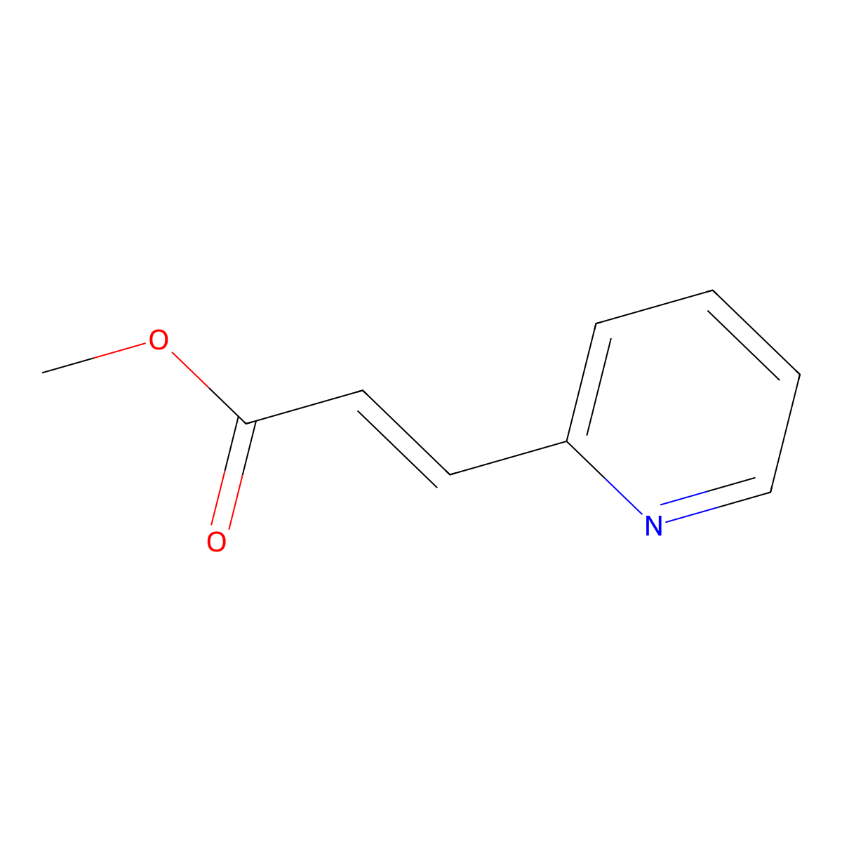 Methyl 3-(pyridin-2-yl)acrylate molecular structure, CAS 50610-14-5