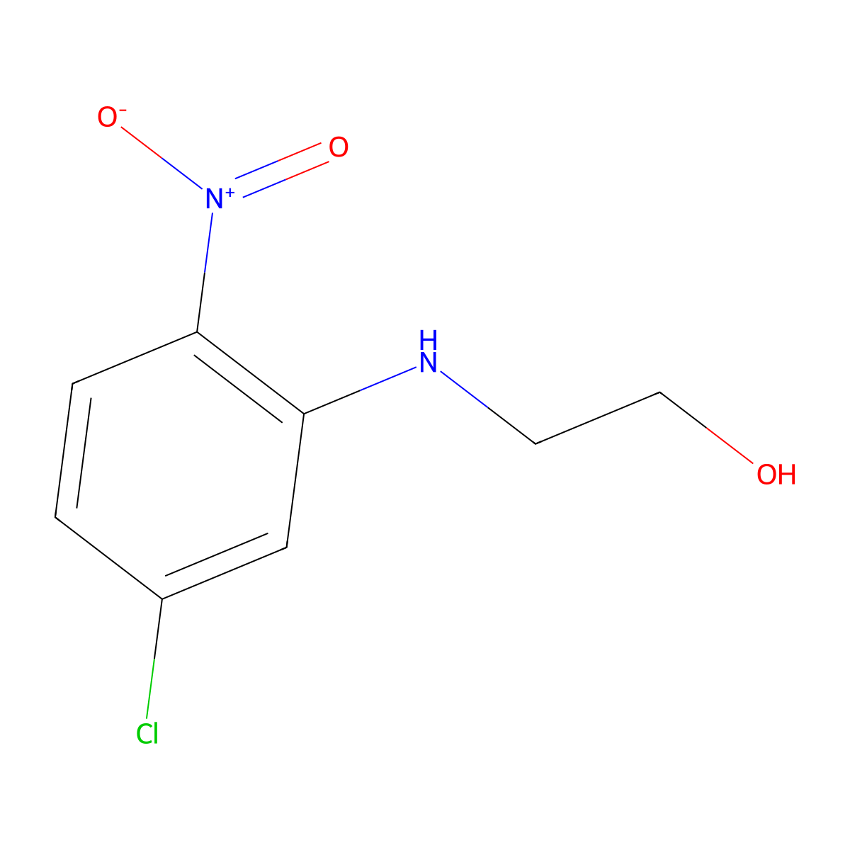 2-(5-Chloro-2-nitroanilino)ethanol molecular structure, CAS 50610-29-2