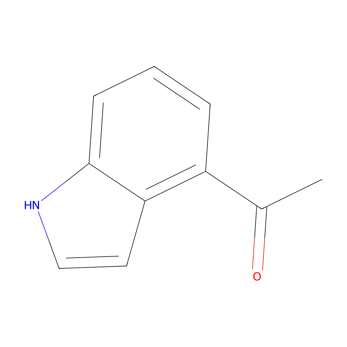 1-(1H-Indol-4-yl)ethanone molecular structure, CAS 50614-86-3