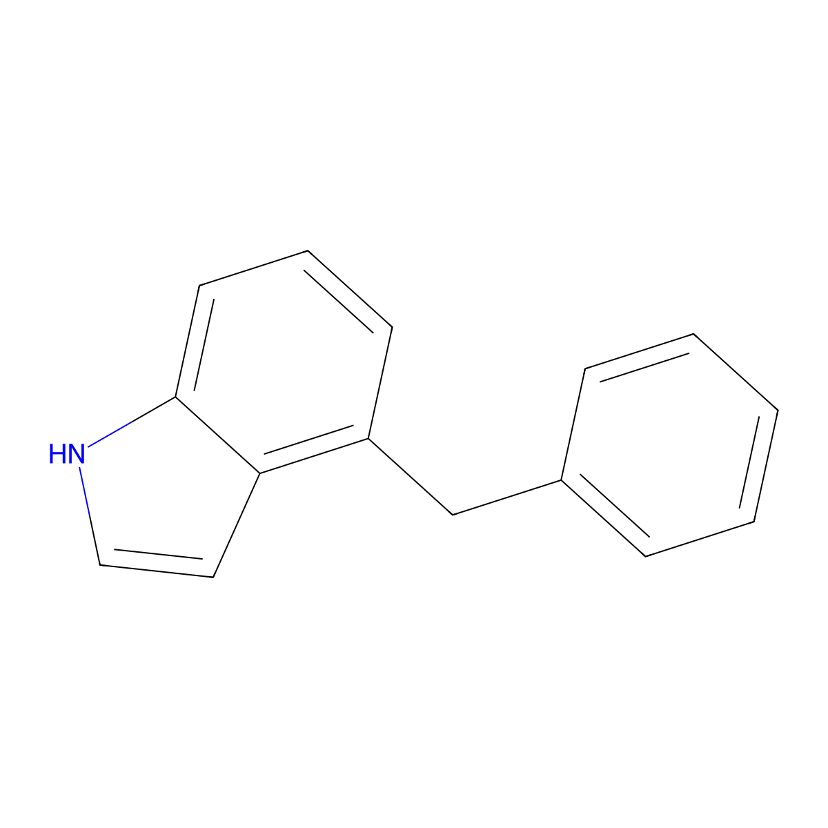 4-Benzyl-1H-indole molecular structure, CAS 50614-90-9