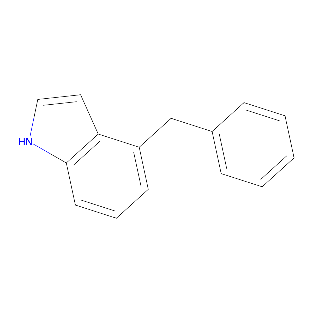 4-Benzyl-1H-indole molecular structure, CAS 50614-90-9