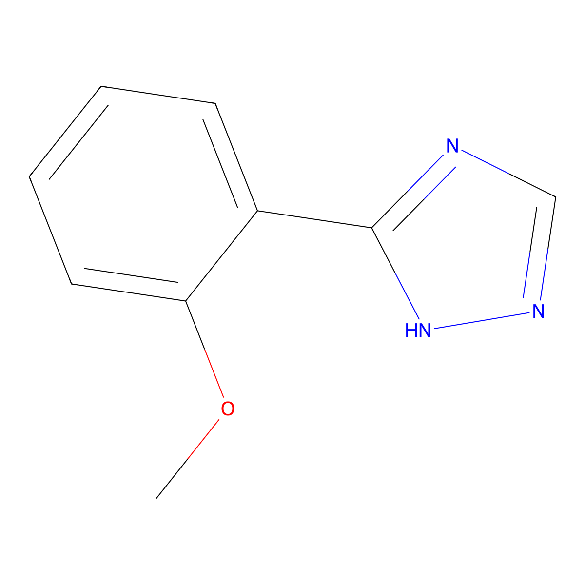 3-(2-methoxyphenyl)-4H-1,2,4-triazole molecular structure, CAS 50616-34-7