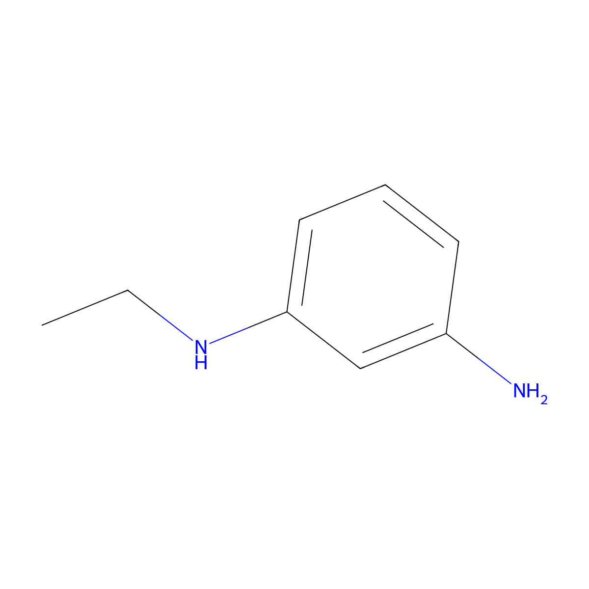 N1-ethylbenzene-1,3-diamine molecular structure, CAS 50617-74-8