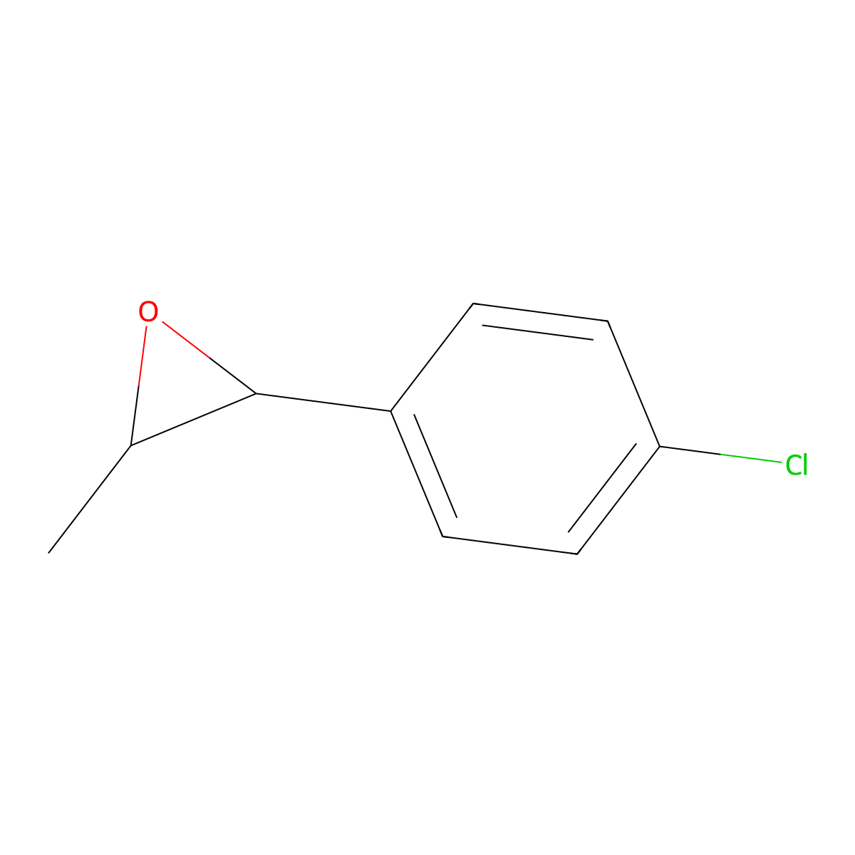 rac-(2R,3R)-2-(4-chlorophenyl)-3-methyloxirane molecular structure, CAS 50617-91-9