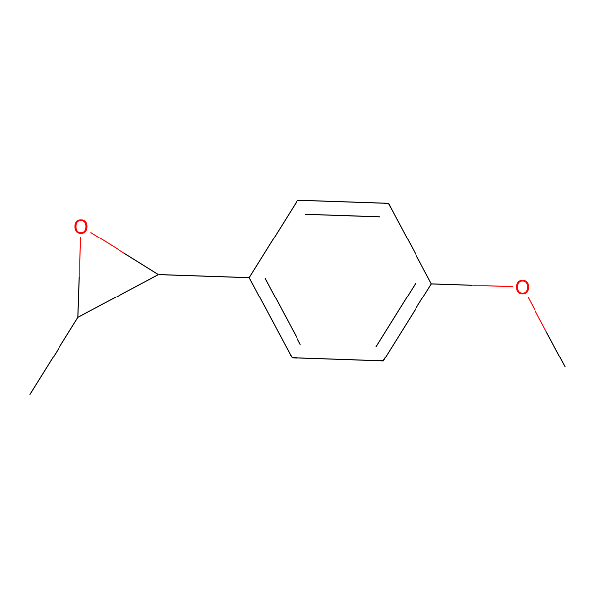 Anethole oxide molecular structure, CAS 50618-02-5