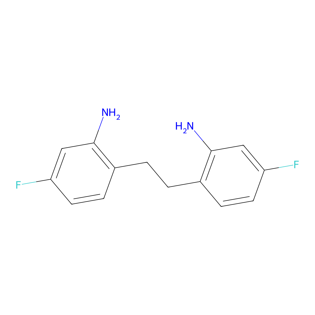 2,2'-Ethane-1,2-diylbis(5-fluoroaniline) molecular structure, CAS 50618-93-4