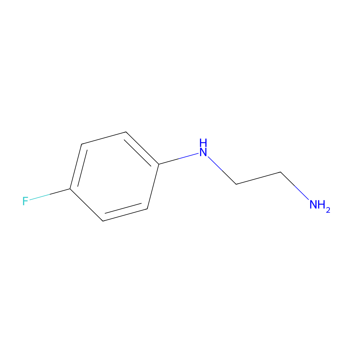 N-(4-Fluorophenyl)ethylenediamine molecular structure, CAS 50622-51-0