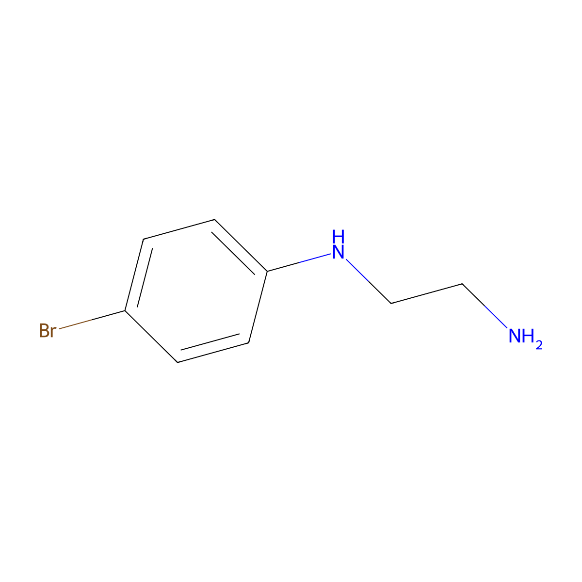 N1-(4-Bromophenyl)-1,2-ethanediamine 2HCl molecular structure, CAS 50622-52-1