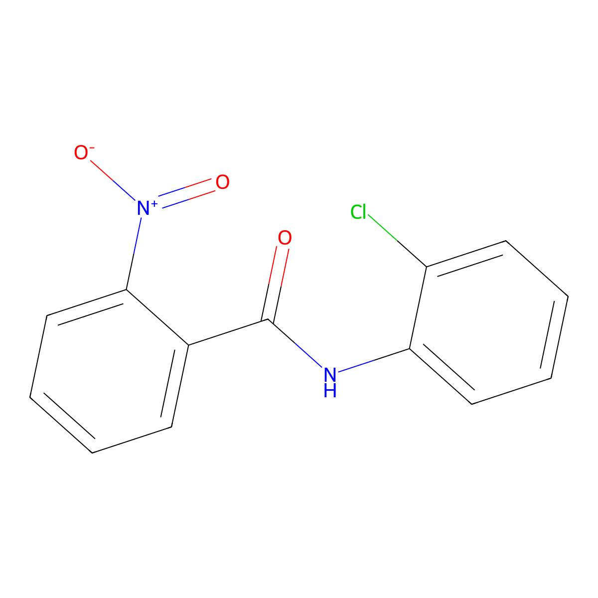 N-(2-chlorophenyl)-2-nitrobenzamide molecular structure, CAS 50622-99-6