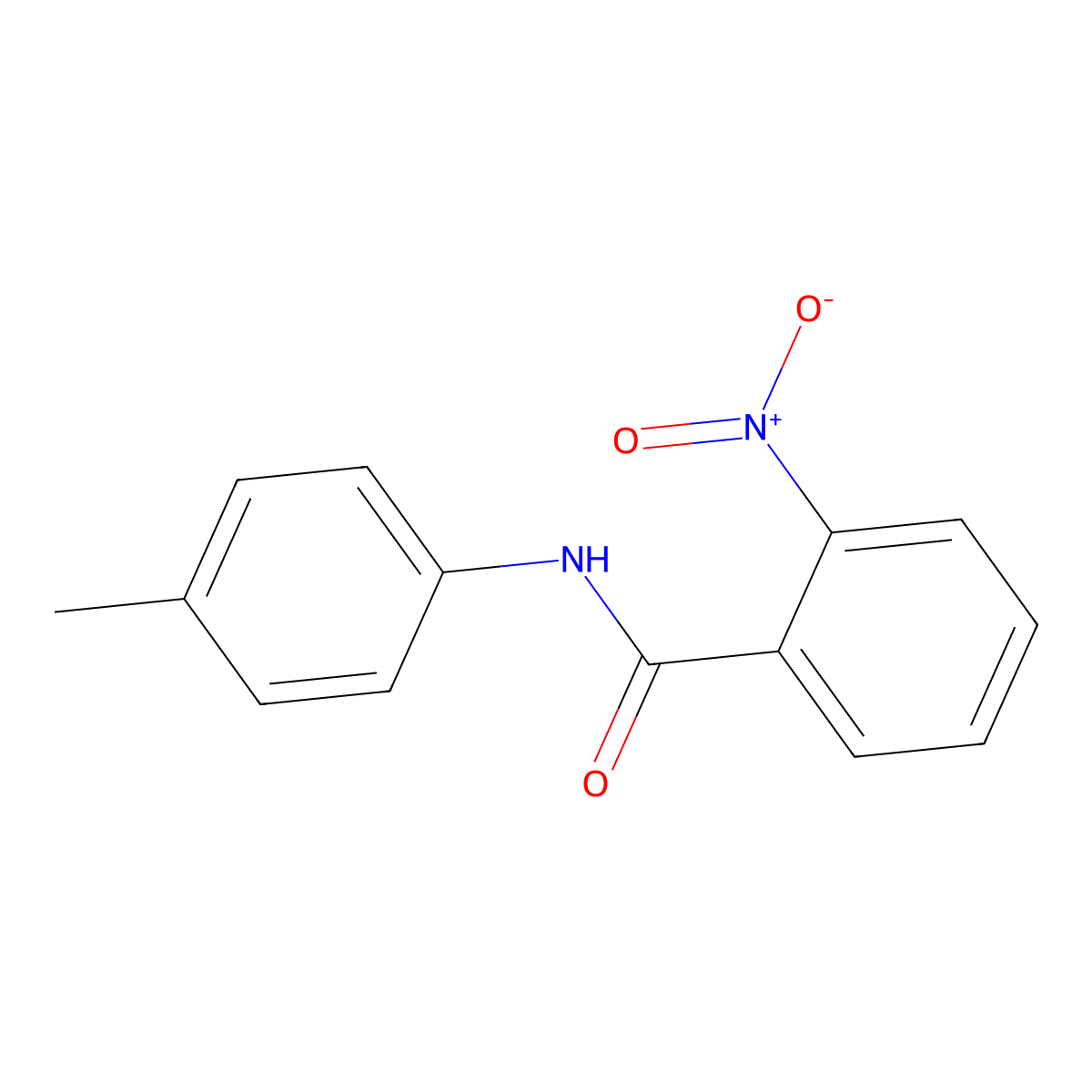 N-(4-methylphenyl)-2-nitrobenzamide molecular structure, CAS 50623-00-2