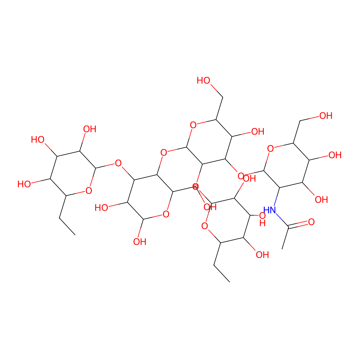 A-Pentasaccharide molecular structure, CAS 50624-46-9