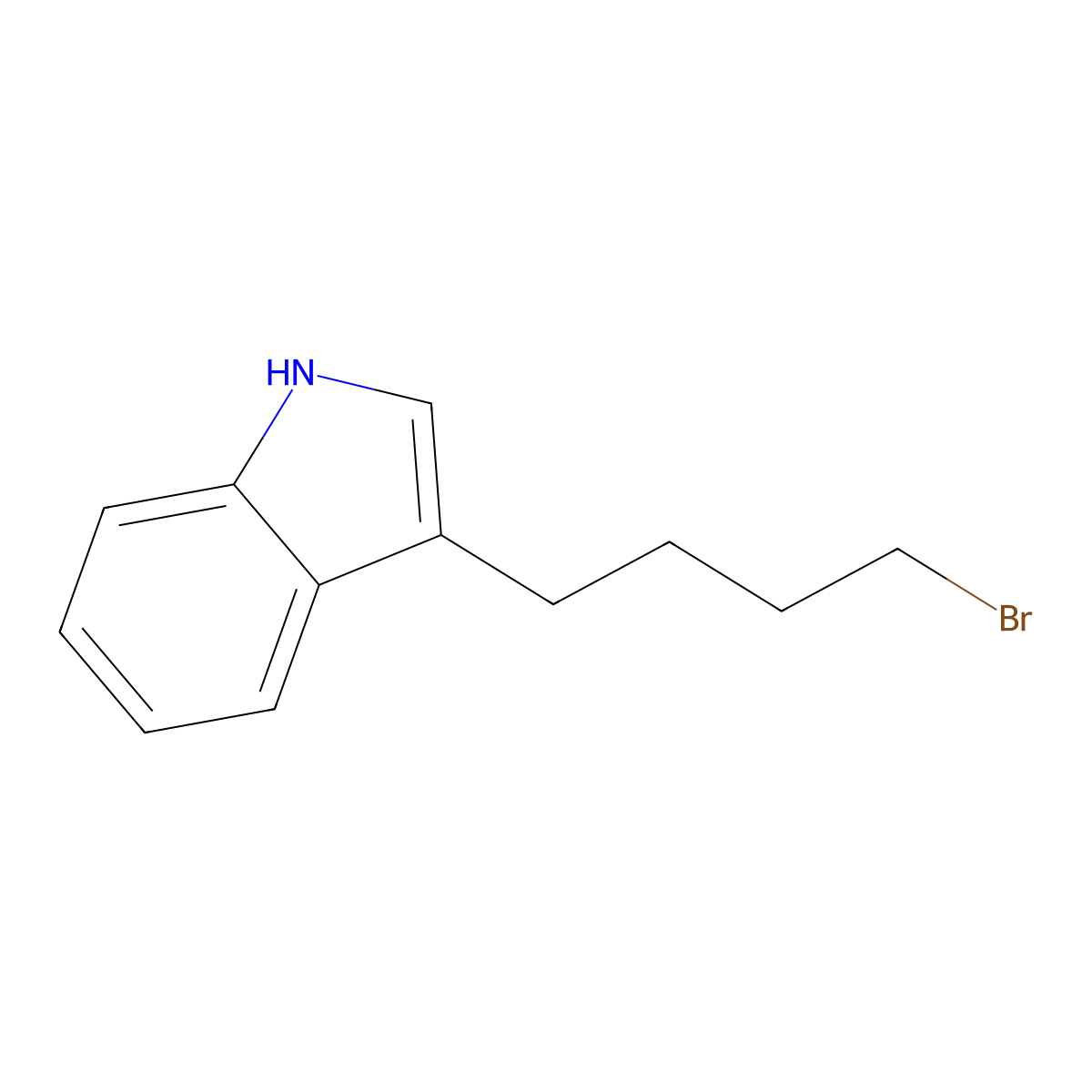 3-(4-Bromobutyl)-1h-indole molecular structure, CAS 50624-66-3