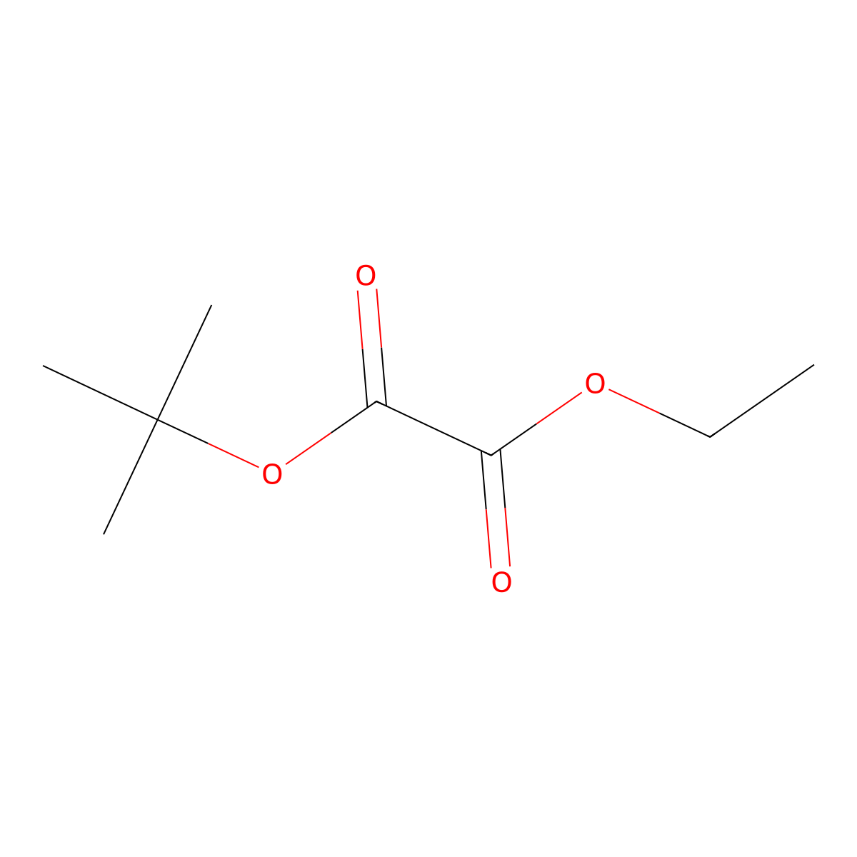 Tert-butyl ethyl oxalate molecular structure, CAS 50624-94-7