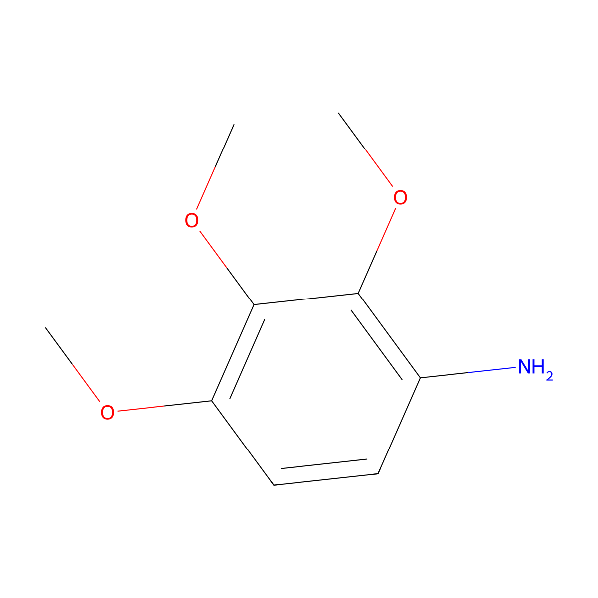 2,3,4-Trimethoxyaniline molecular structure, CAS 50625-48-4
