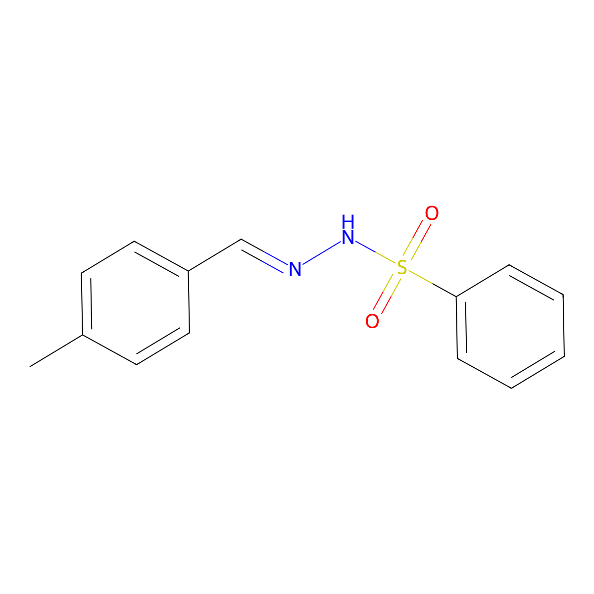 N'-(4-Methylbenzylidene)benzenesulfonohydrazide molecular structure, CAS 50626-25-0