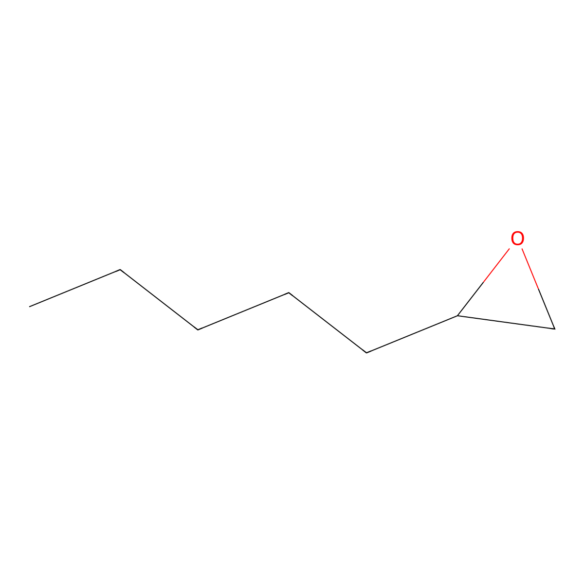 1,2-Epoxyheptane molecular structure, CAS 5063-65-0