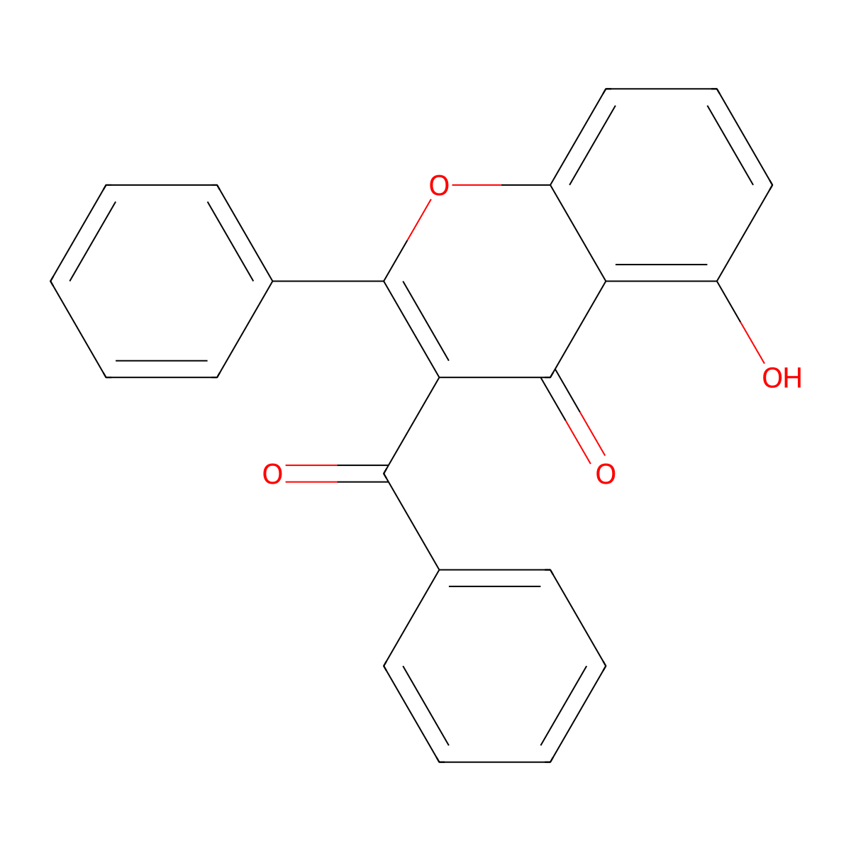 3-Benzoyl-5-hydroxyflavone molecular structure, CAS 50634-02-1