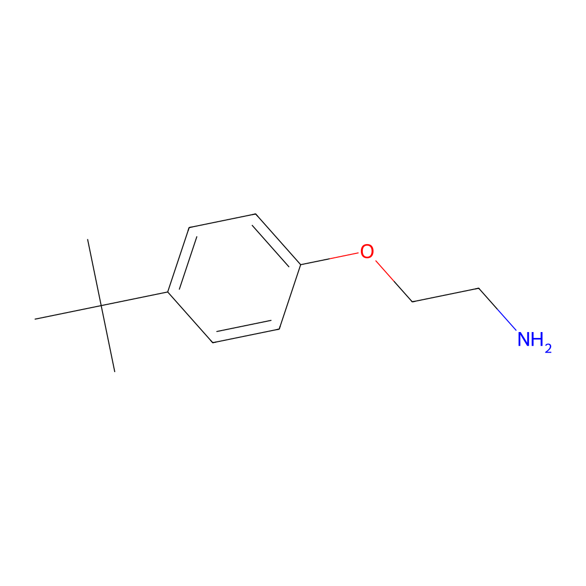 2-(4-Tert-butylphenoxy)ethanamine molecular structure, CAS 50634-73-6