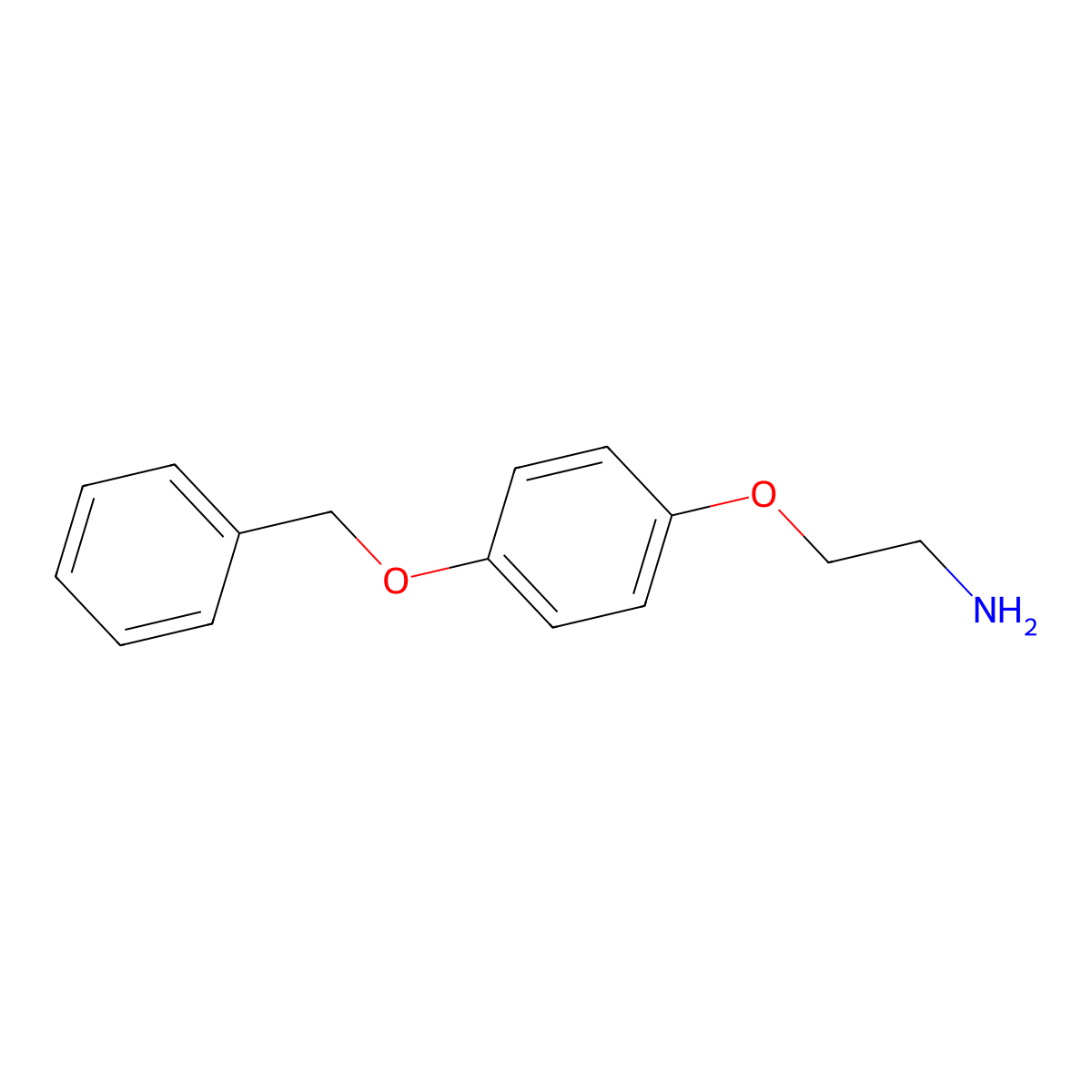 2-[4-(Benzyloxy)phenoxy]ethanamine molecular structure, CAS 50634-75-8