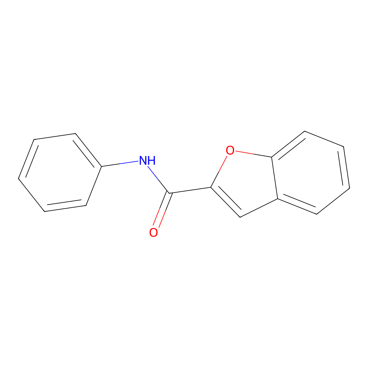 N-phenyl-1-benzofuran-2-carboxamide molecular structure, CAS 50635-12-6
