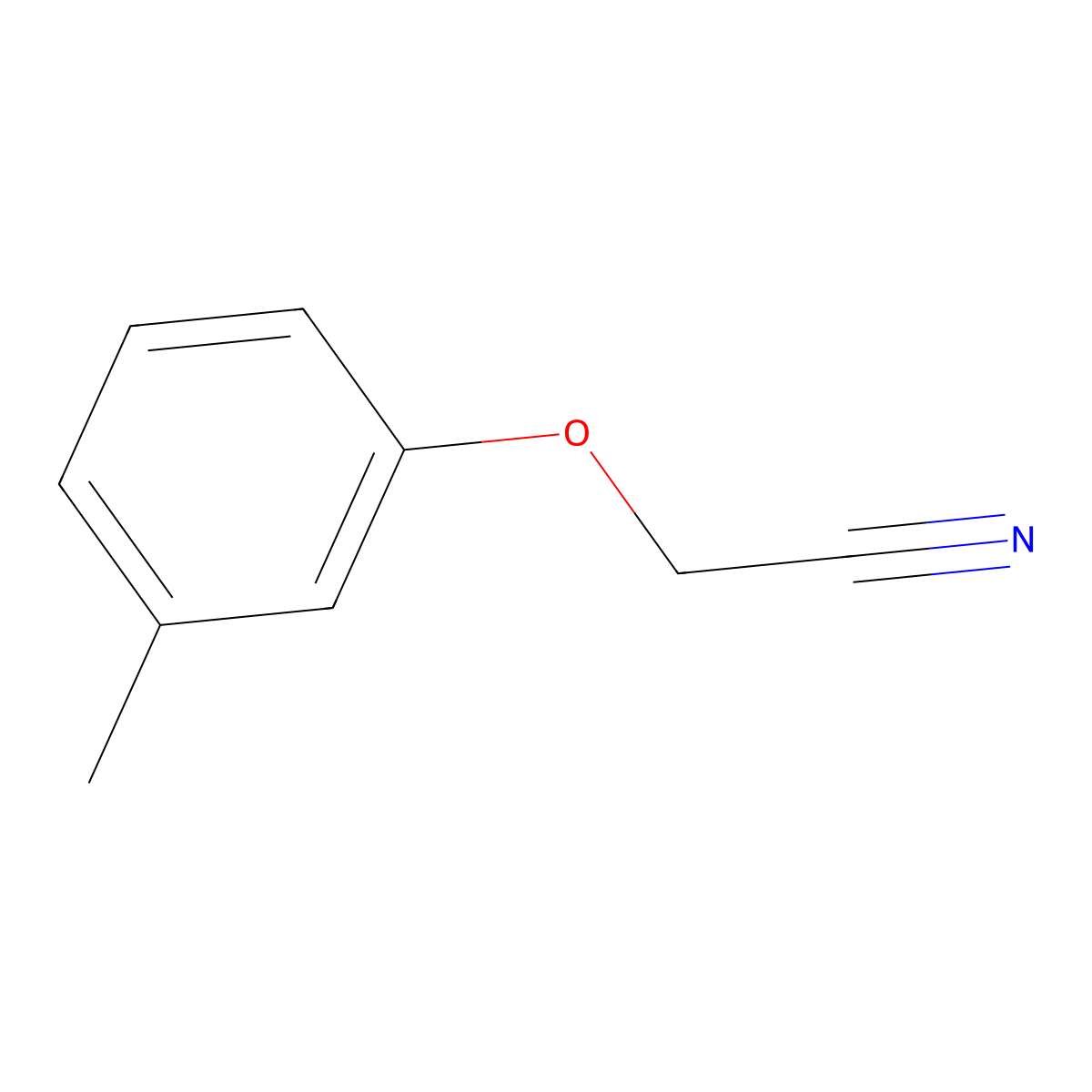 m-Tolyloxyacetonitrile molecular structure, CAS 50635-22-8