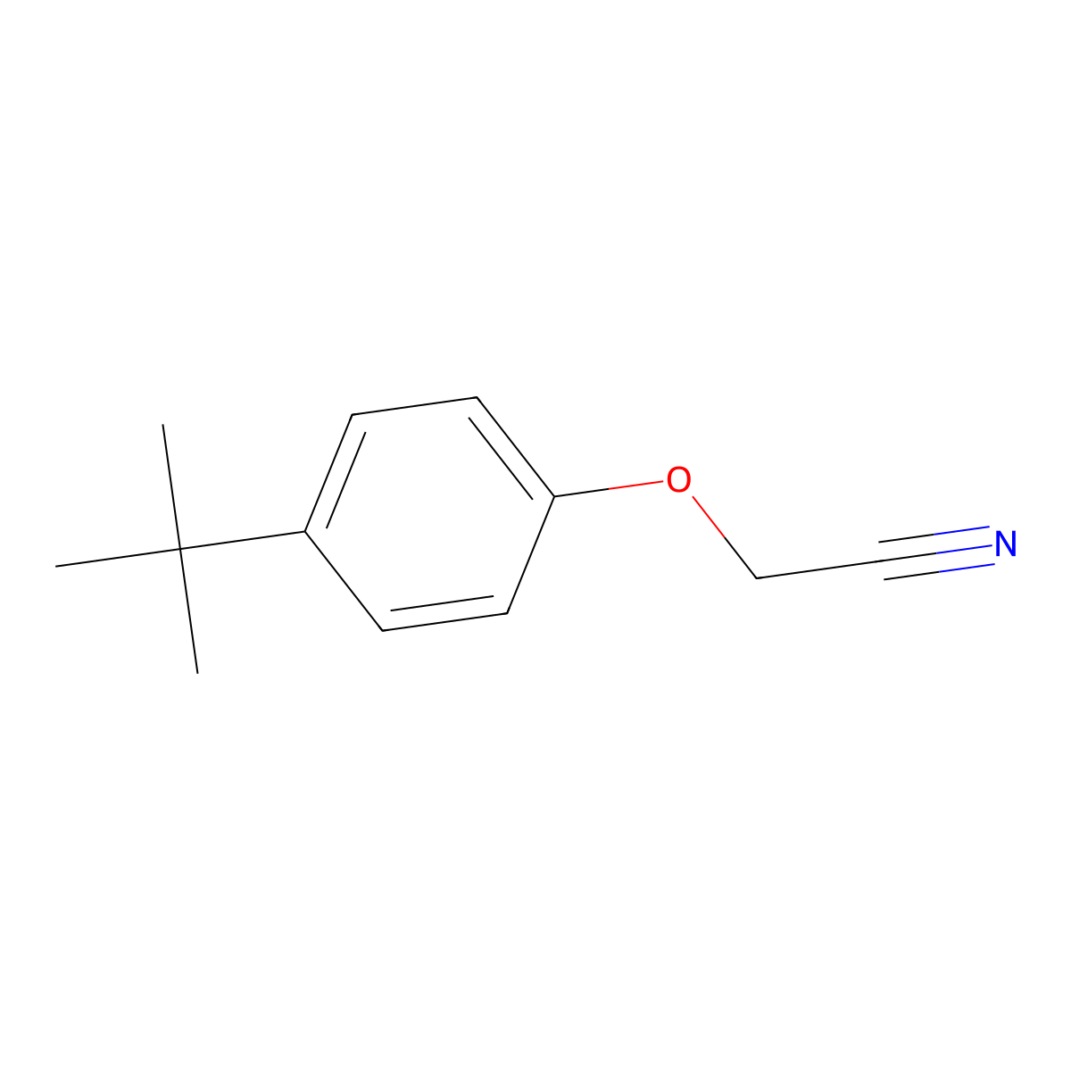 (4-Tert-butyl-phenoxy)acetonitrile molecular structure, CAS 50635-24-0