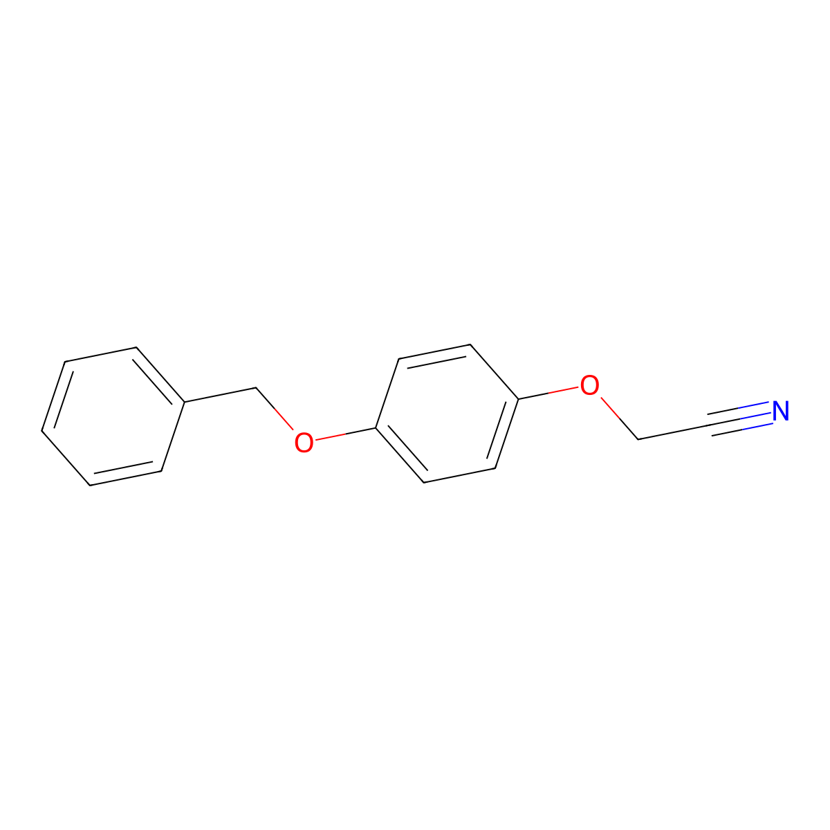 [4-(Benzyloxy)phenoxy]acetonitrile molecular structure, CAS 50635-26-2
