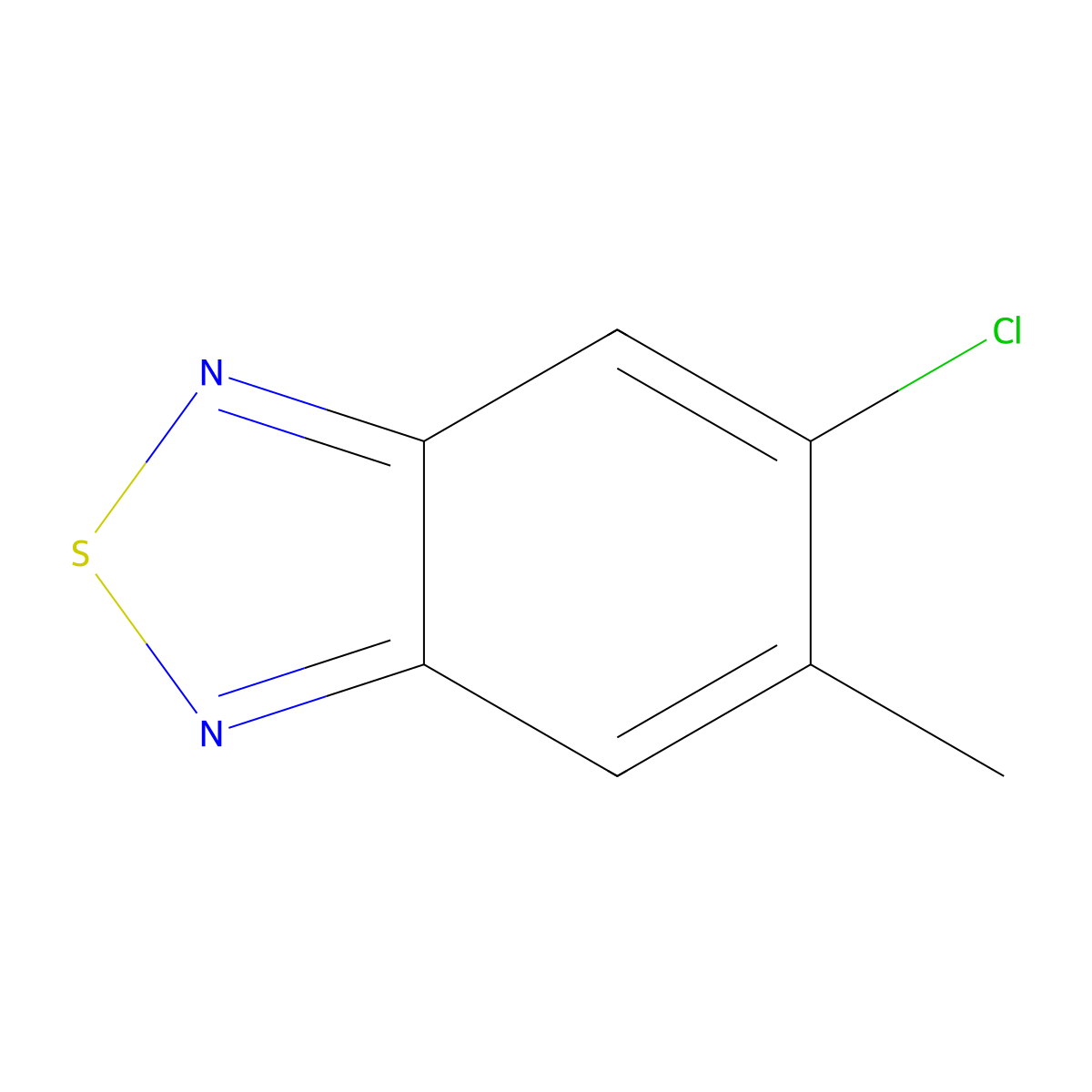 5-Chloro-6-methyl-2,1,3-benzothiadiazole molecular structure, CAS 50636-02-7