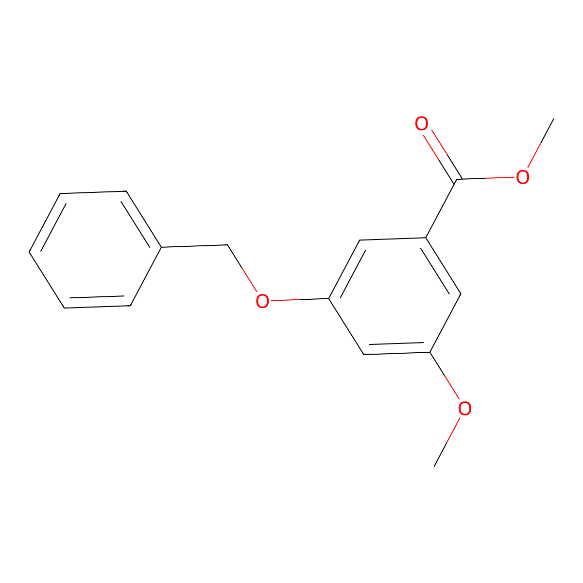 Methyl 3-(benzyloxy)-5-methoxybenzoate molecular structure, CAS 50637-26-8