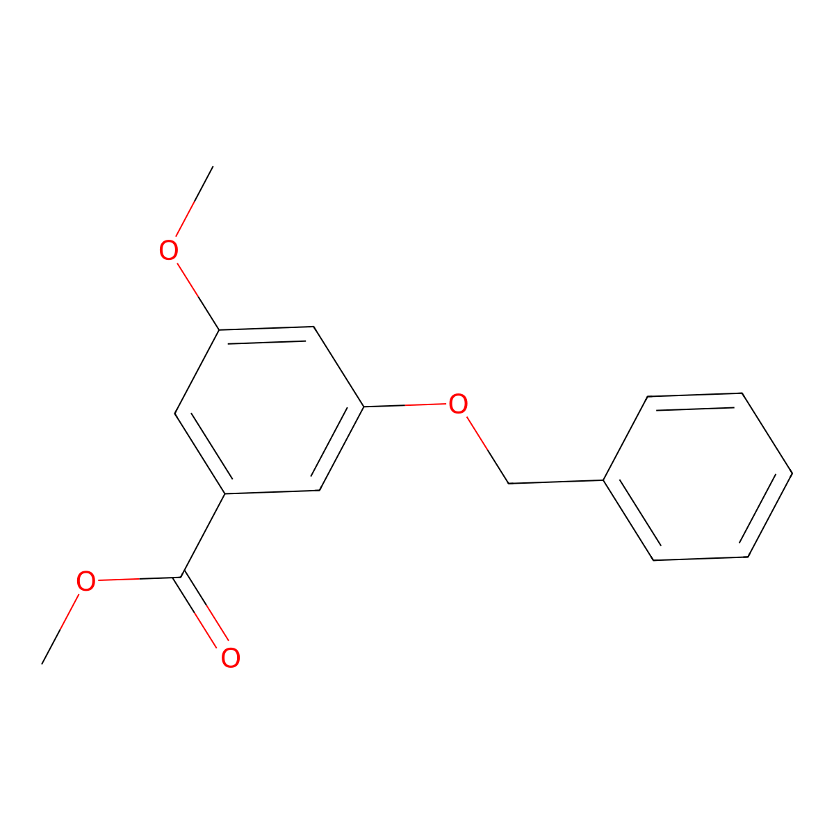 Methyl 3-(benzyloxy)-5-methoxybenzoate molecular structure, CAS 50637-26-8
