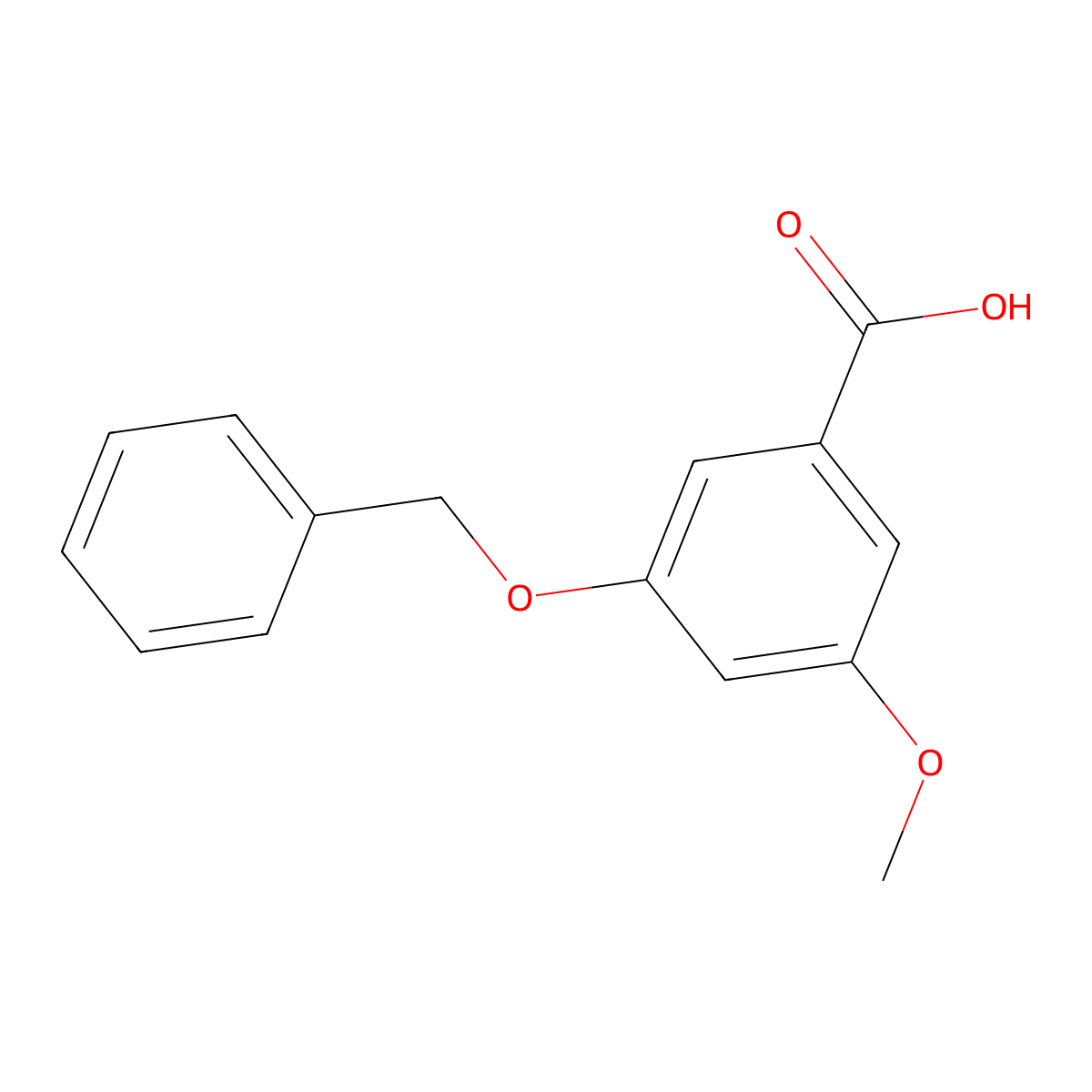 3-(Benzyloxy)-5-methoxybenzoic acid molecular structure, CAS 50637-27-9