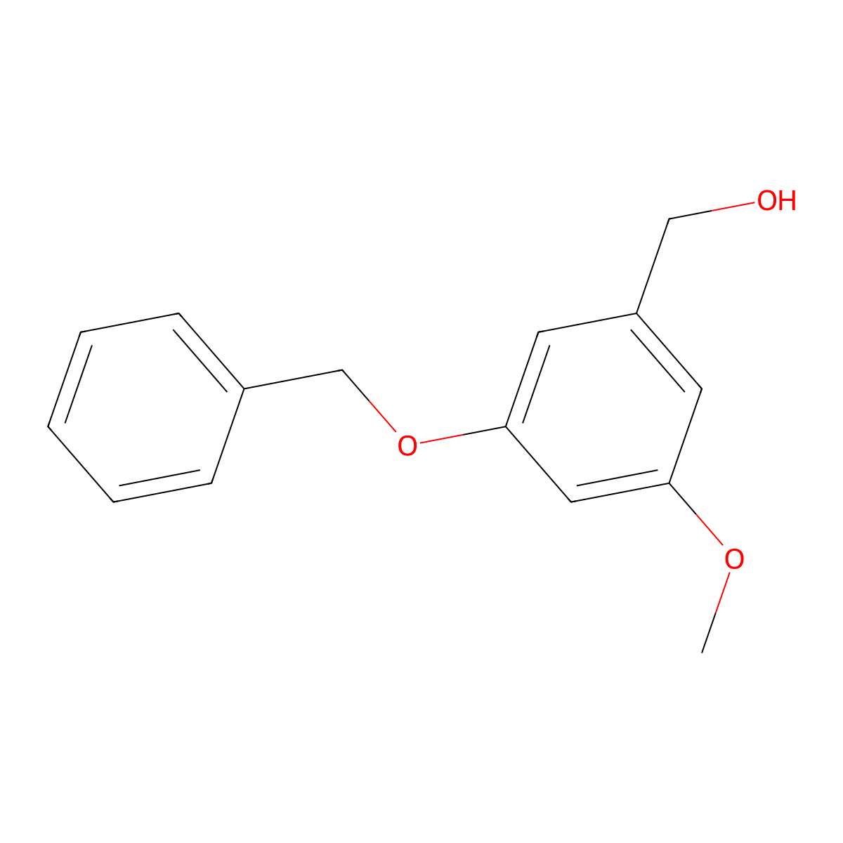 3-Methoxy-5-(phenylmethoxy)benzenemethanol molecular structure, CAS 50637-28-0