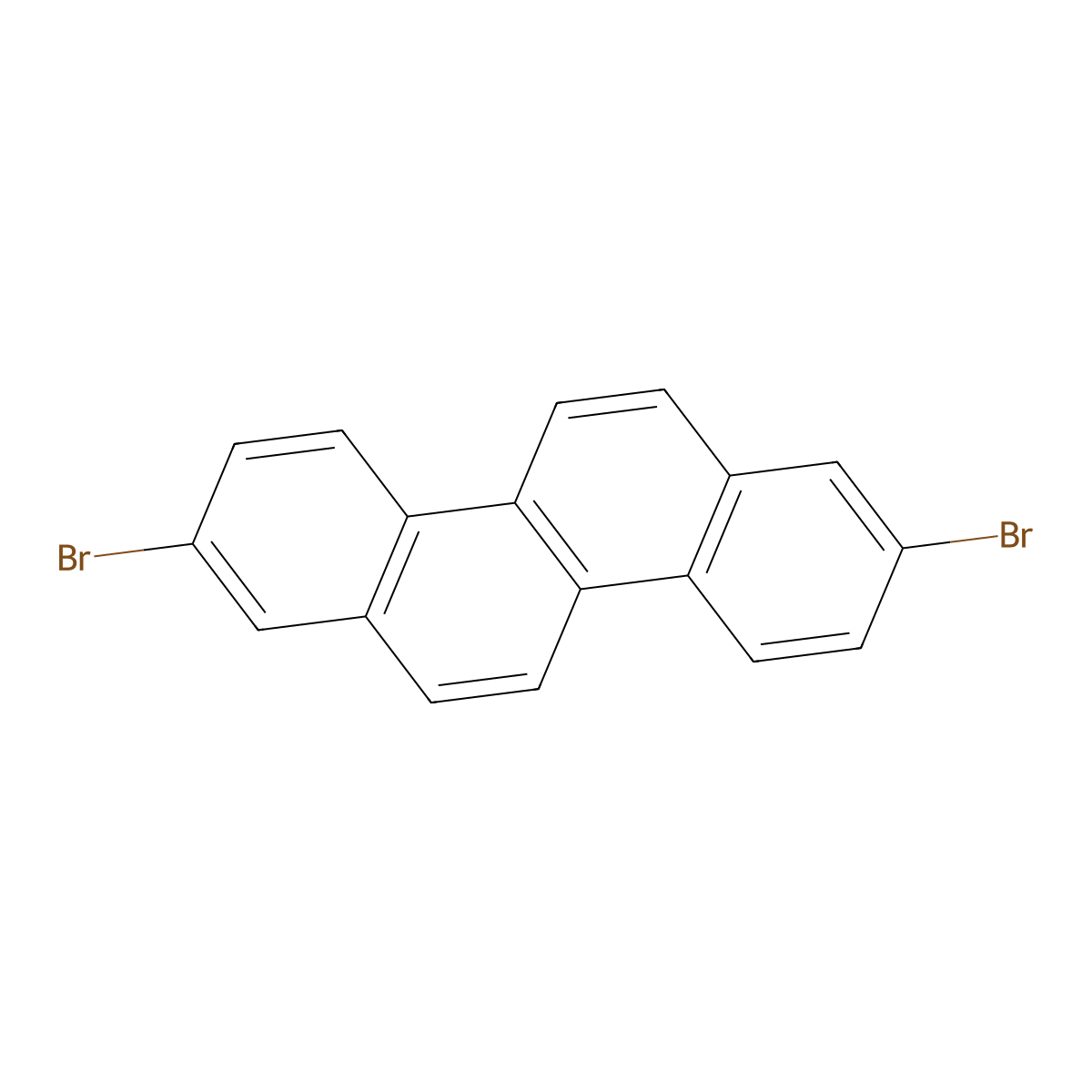 2,8-Dibromochrysene molecular structure, CAS 50637-63-3