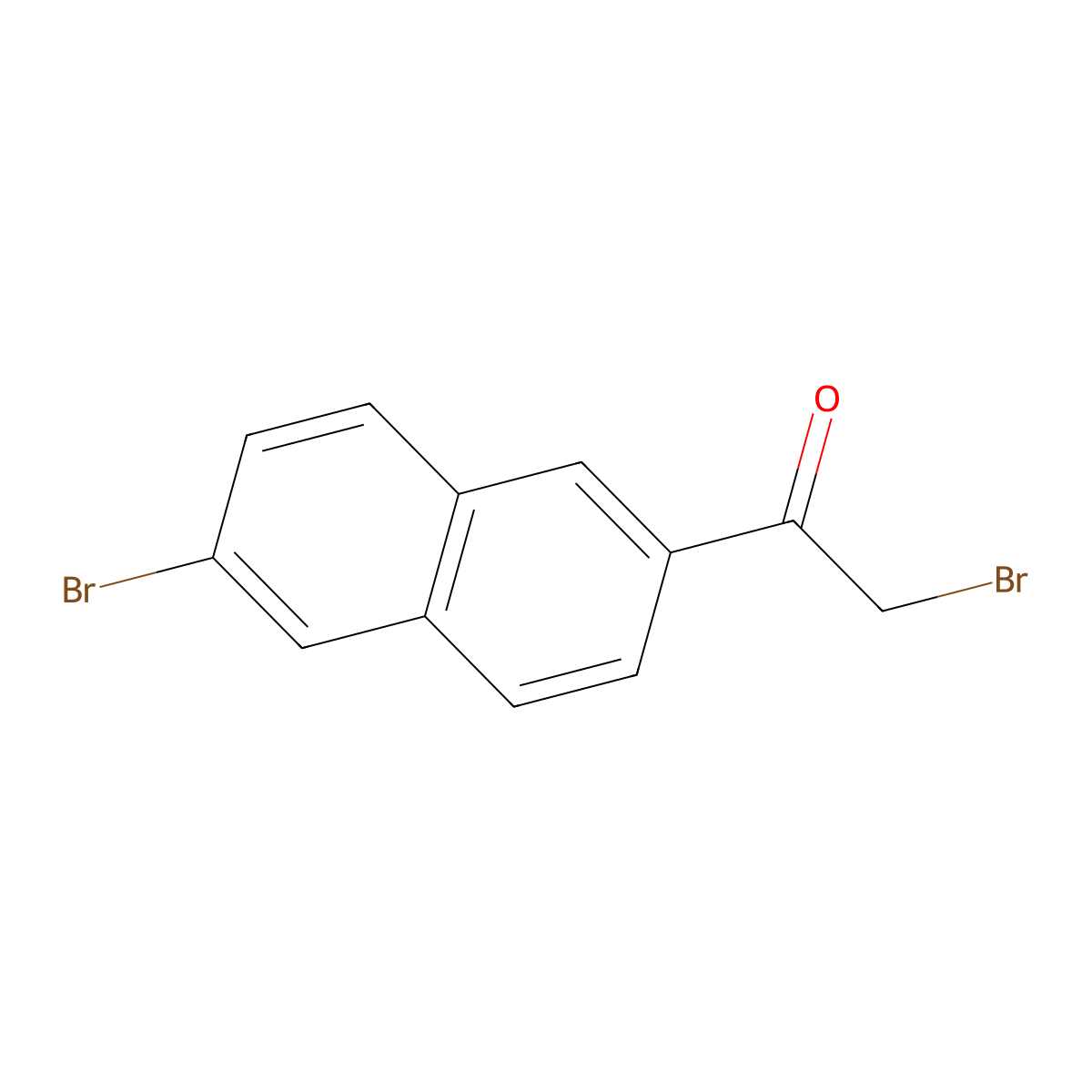 2-Bromo-1-(6-bromonaphthalen-2-yl)ethanone molecular structure, CAS 50637-83-7