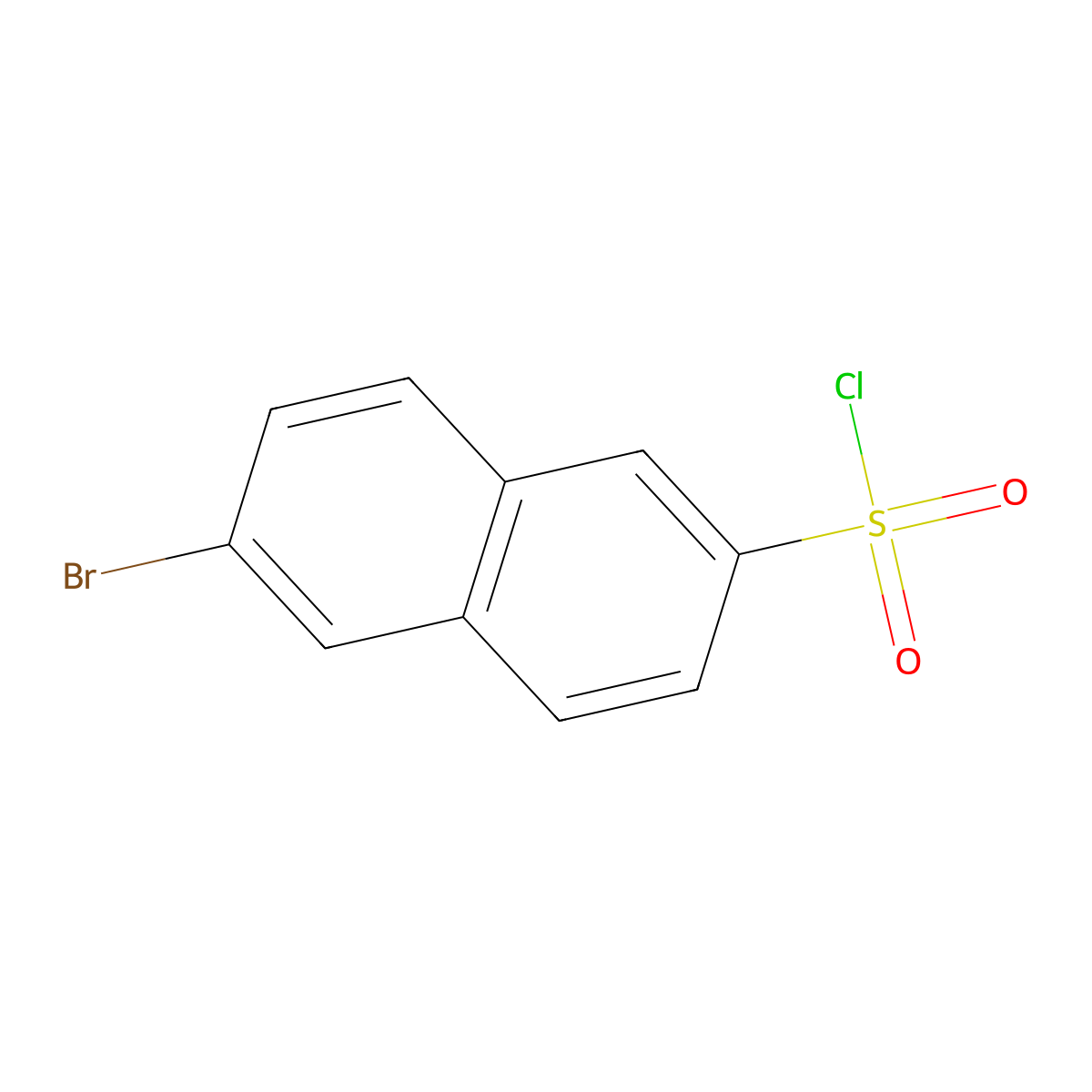 6-Bromonaphthalene-2-sulfonyl chloride molecular structure, CAS 50637-98-4