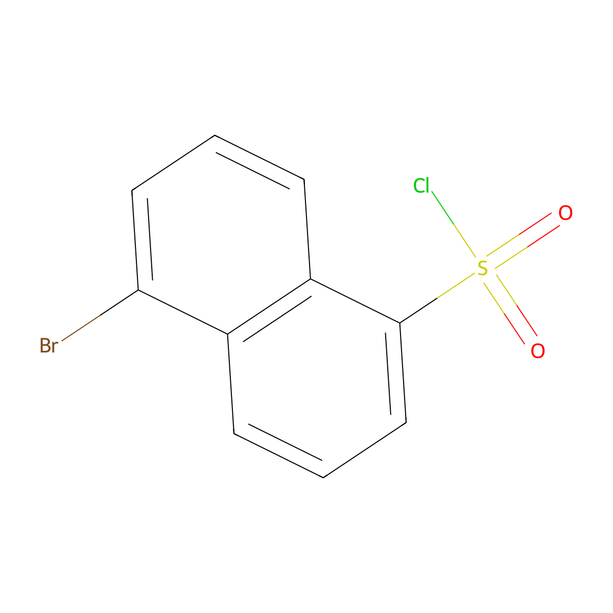 5-Bromonaphthalene-1-sulfonyl chloride molecular structure, CAS 50638-04-5