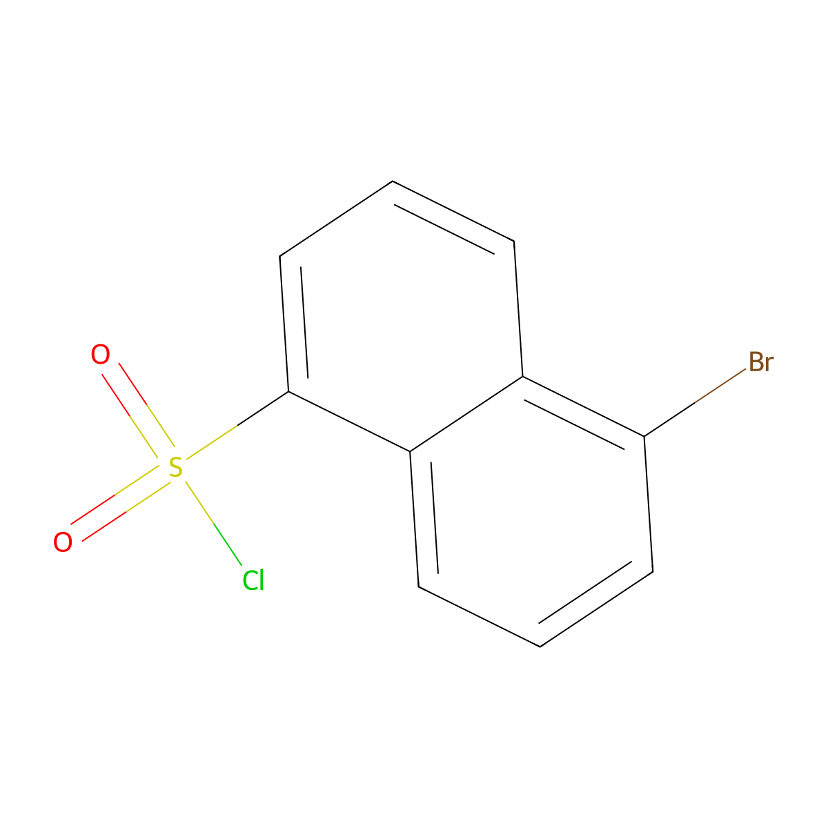 5-Bromonaphthalene-1-sulfonyl chloride molecular structure, CAS 50638-04-5