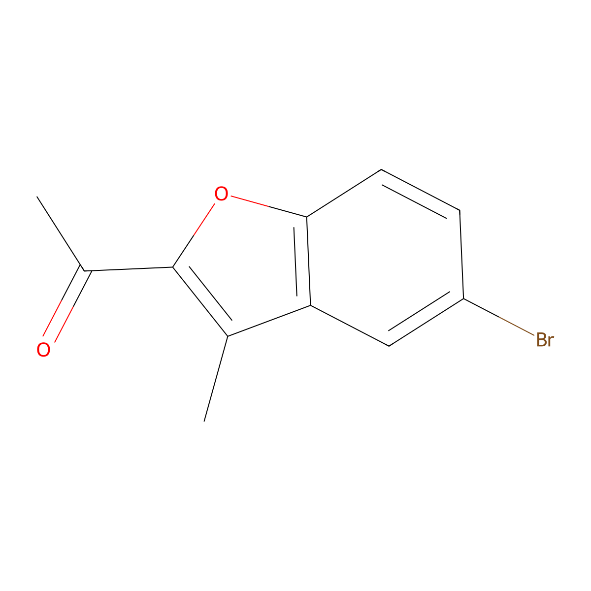 1-(5-Bromo-3-methyl-2-benzofuranyl)ethanone molecular structure, CAS 50638-09-0