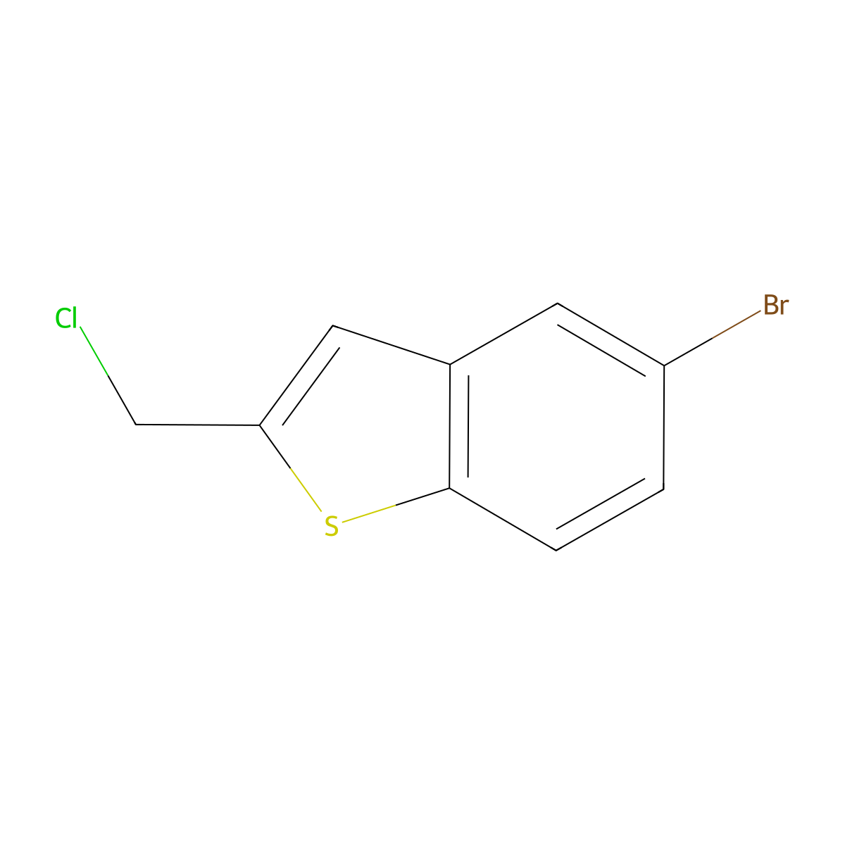 5-Bromo-2-chloromethyl-benzo[b]thiophene molecular structure, CAS 50638-17-0