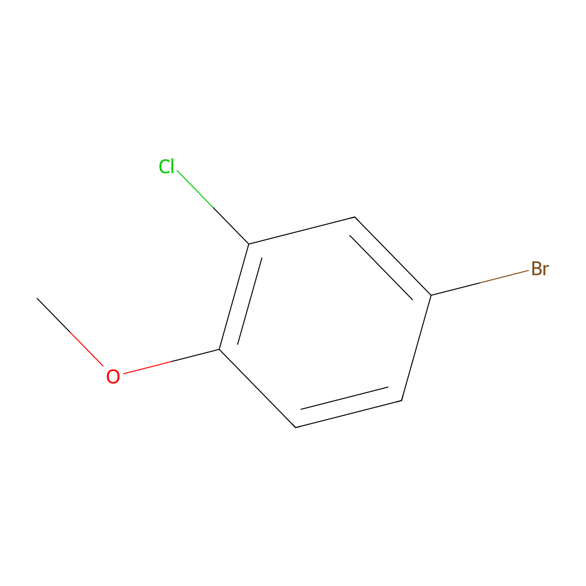 4-Bromo-2-chloroanisole molecular structure, CAS 50638-47-6