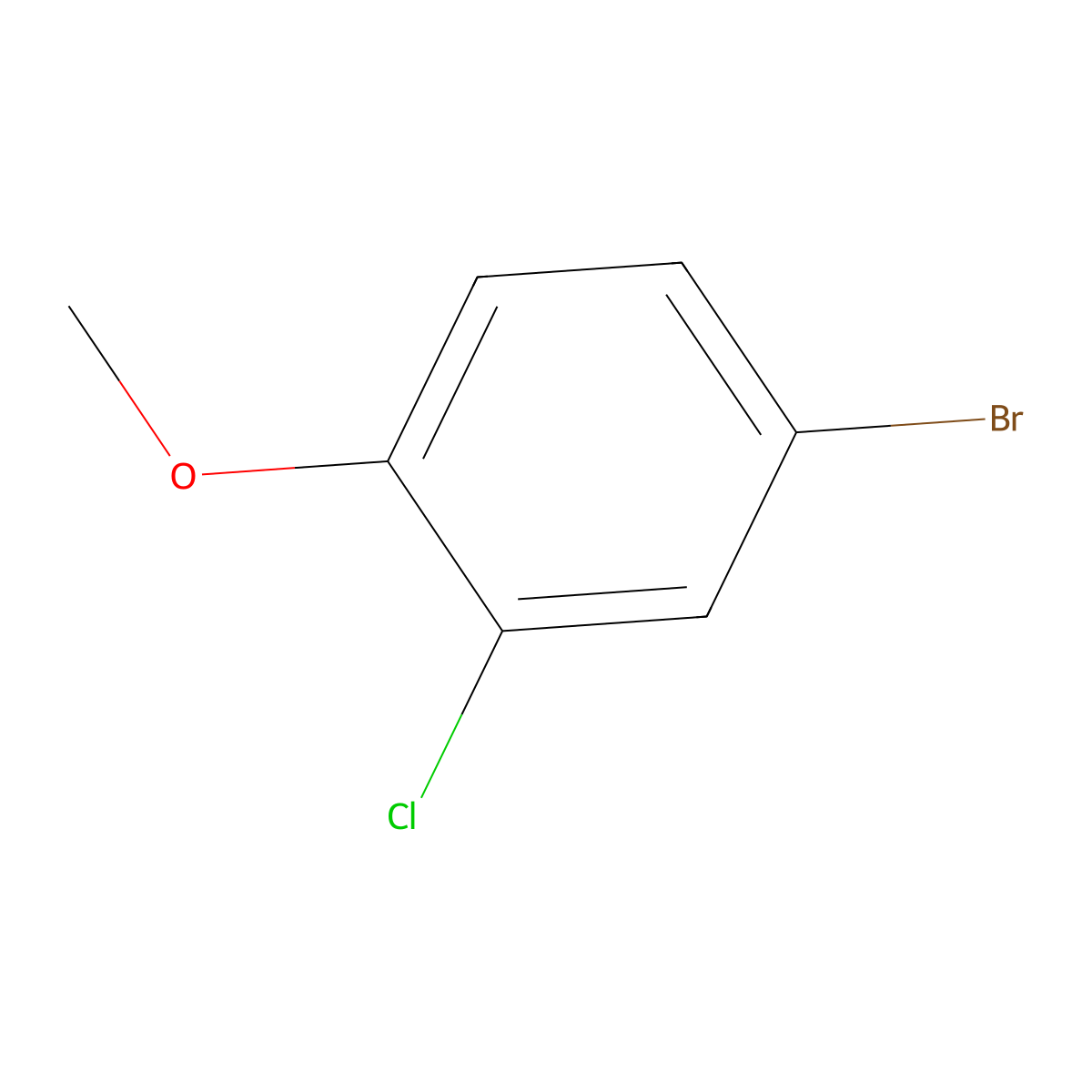 4-Bromo-2-chloroanisole molecular structure, CAS 50638-47-6