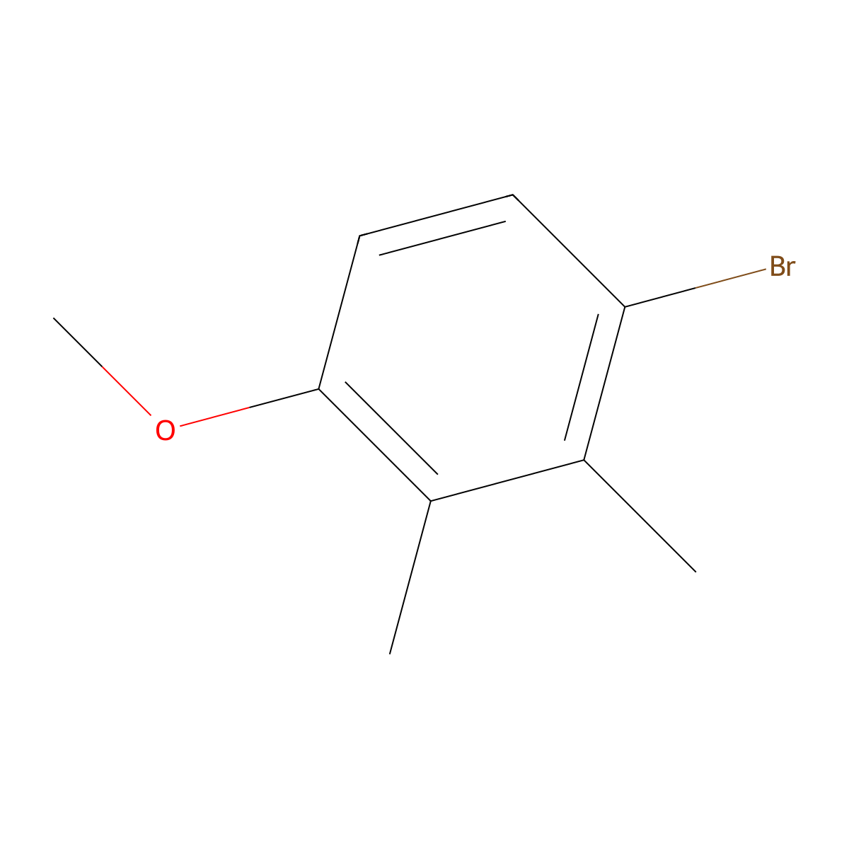 4-Bromo-2,3-dimethylanisole molecular structure, CAS 50638-48-7