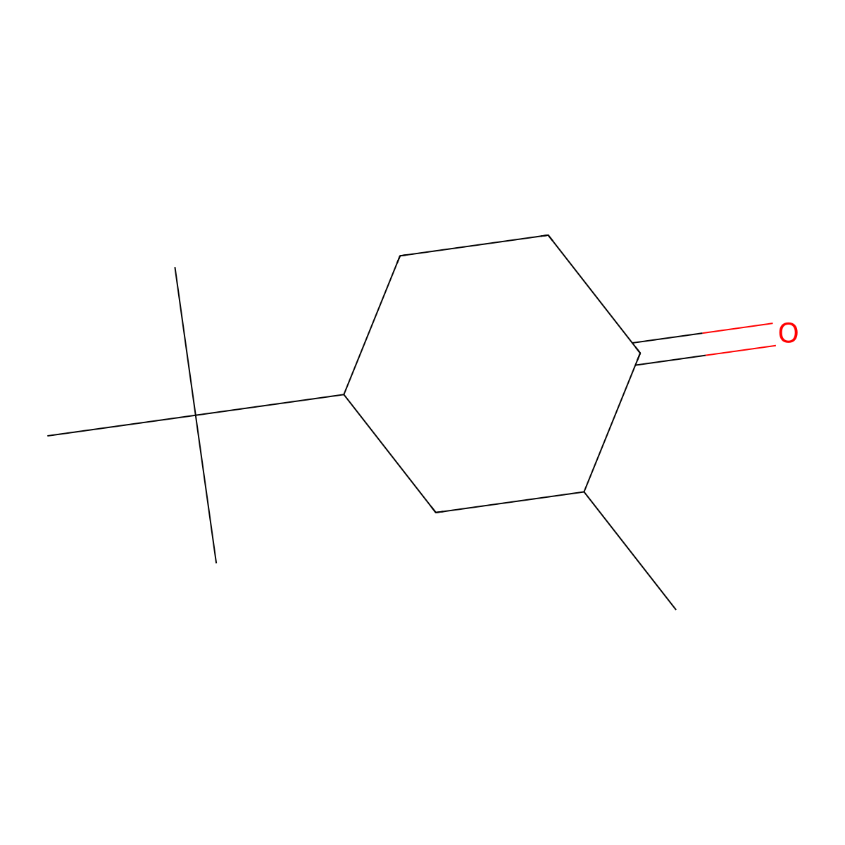 4-tert-Butyl-2-methylcyclohexan-1-one molecular structure, CAS 5064-52-8