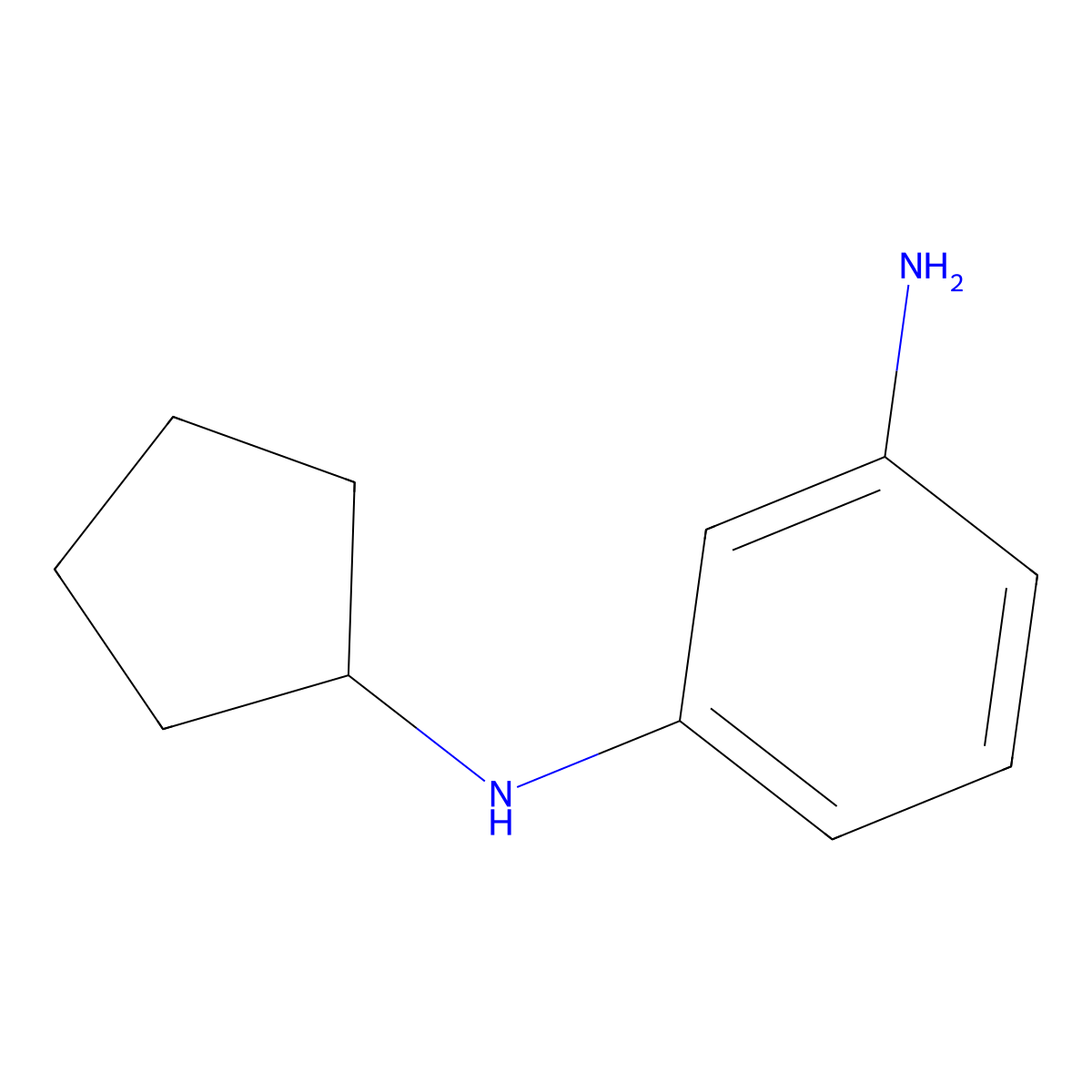 N1-cyclopentylbenzene-1,3-diamine molecular structure, CAS 506436-21-1