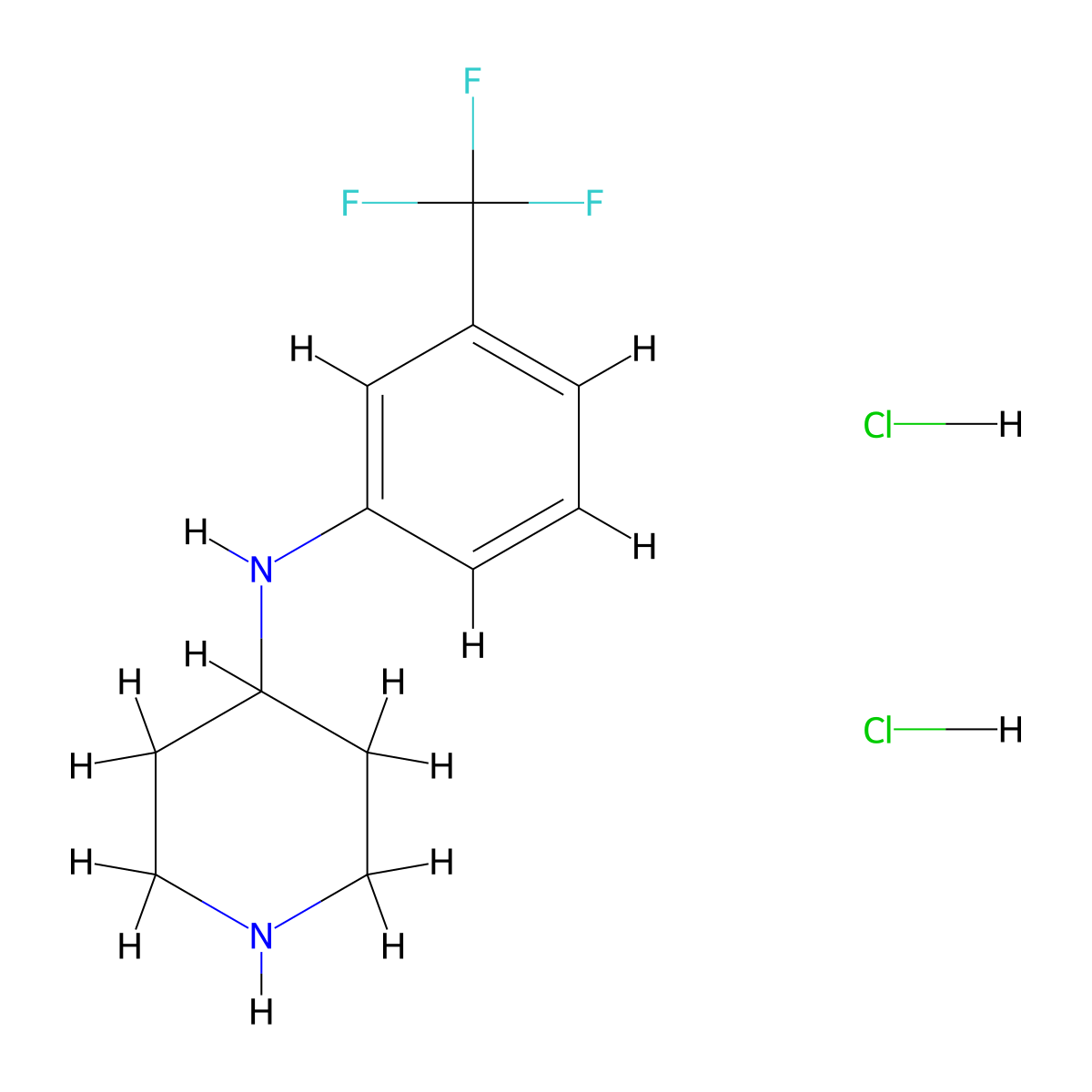 N-(3-(Trifluoromethyl)phenyl)piperidin-4-amine dihydrochloride molecular structure, CAS 506438-95-5