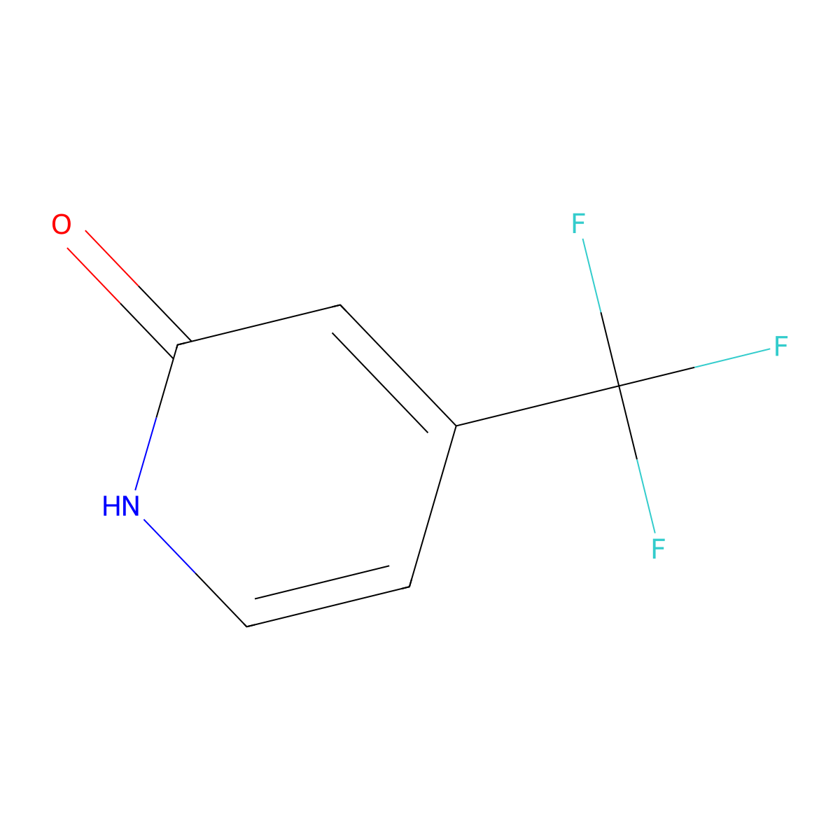 2-Hydroxy-4-(trifluoromethyl)pyridine molecular structure, CAS 50650-59-4
